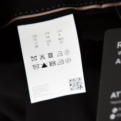 مملوكة مسبقًا بنطلون بوس باي هوغو بوس صوف سترتش أسود مفصل بوسط مرتفع S