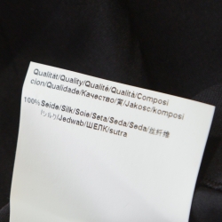 Pre Owned Boss By Hugo Boss Black Ruched Silk Strapless Dramata Maxi Dress M