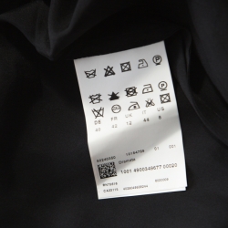 Pre Owned Boss By Hugo Boss Black Ruched Silk Strapless Dramata Maxi Dress M