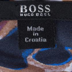 مملوكة مسبقًا BOSS By Hugo Boss Silk Leopard Print Top S