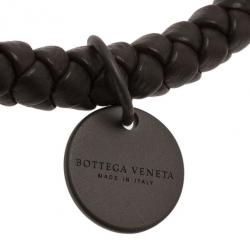 Pre Owned Bottega Veneta Brown Intrecciato Bracelet M