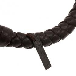 Pre Owned Bottega Veneta Brown Intrecciato Bracelet M