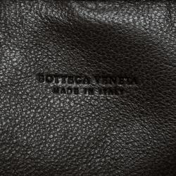 Pre Owned Bottega Veneta Dark Brown Intrecciato Leather High Tech Case Holder