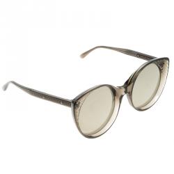 Bottega Veneta Brown/ Gold Reflective BV0148S Cat Eye Sunglasses