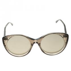 Bottega Veneta Brown/ Gold Reflective BV0148S Cat Eye Sunglasses