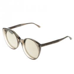 Bottega Veneta Brown/ Gold Reflective BV0148S Cat Eye Sunglasses