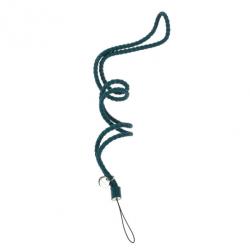 Pre Owned Bottega Veneta Green Intrecciato Phone Strap