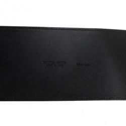 Pre Owned Bottega Veneta Black Leather Waist Belt 85 CM