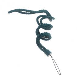 مملوكة مسبقًا Bottega Veneta Green Intrecciato Leather Phone Strap