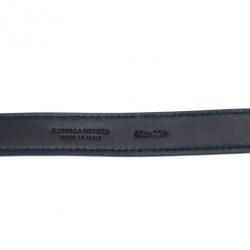 مملوكة مسبقًا حزام بوتيغا فينيتا إيرز جلد ثعبان أزرق 80CM