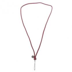 Pre Owned Bottega Veneta Brown Intrecciato Leather Phone Strap