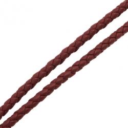 Pre Owned Bottega Veneta Brown Intrecciato Leather Phone Strap