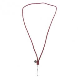Pre Owned Bottega Veneta Brown Intrecciato Leather Phone Strap