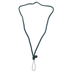 مملوكة مسبقًا Bottega Veneta Green Intrecciato Leather Phone Strap