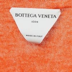 Bottega Veneta Orange Superfine Cashmere Knit Sleeveless Top S
