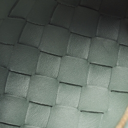 Pre Owned Bottega Veneta Green Intrecciato Leather Mini Loop Crossbody Bag