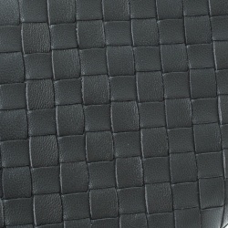 Pre Owned Bottega Veneta Grey Intrecciato Leather Zip Around Wallet
