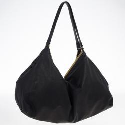 Pre Owned Bottega Veneta Black Nero Waxed Leather Metal Bag