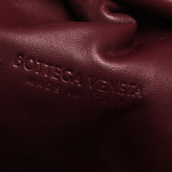 Bottega Veneta Bordeaux Intrecciato Nappa Leather 15 The Pouch Clutch       