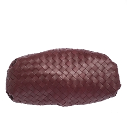 Bottega Veneta Bordeaux Intrecciato Nappa Leather 15 The Pouch Clutch       