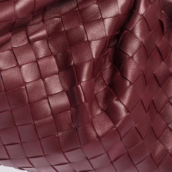 Bottega Veneta Bordeaux Intrecciato Nappa Leather 15 The Pouch Clutch       