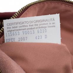 Pre Owned Bottega Veneta Red Leather Small Intrecciato Nappa Hobo