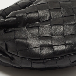 Pre Owned Bottega Veneta Black Intrecciato Leather Mini Jodie Hobo