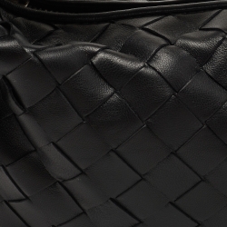 Pre Owned Bottega Veneta Black Intrecciato Leather Mini Jodie Hobo