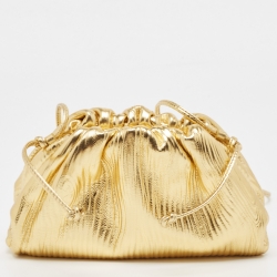 مملوكة مسبقًا حقيبة بوتيغا فينيتا بوش جلد أحمر داكن صغيرة