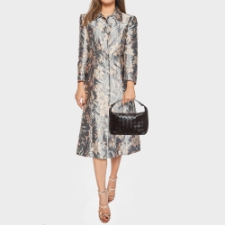 Pre Owned Bottega Veneta Dark Brown Intrecciato Leather Wallace Bag