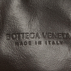 Pre Owned Bottega Veneta Dark Brown Intrecciato Leather Wallace Bag
