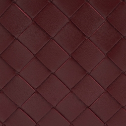 Pre Owned Bottega Veneta Burgundy Intrecciato Leather Passport Holder