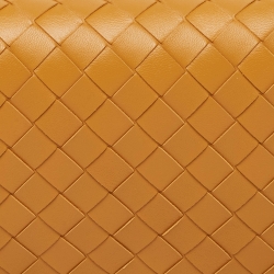 Pre Owned Bottega Veneta Tan Intrecciato Leather Trio Pouch Bag