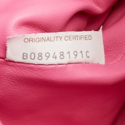 Pre Owned Bottega Veneta Pink Leather Mini The Pouch Bag