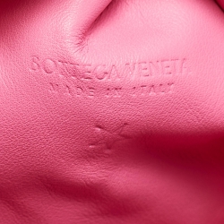 Pre Owned Bottega Veneta Pink Leather Mini The Pouch Bag