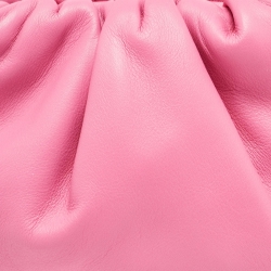 Pre Owned Bottega Veneta Pink Leather Mini The Pouch Bag