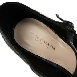 Pre Owned Bottega Veneta Limited Edition Butterfly Embossed Mary Jane Platform Pumps Size 39