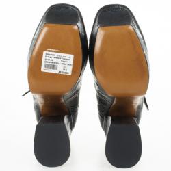 Pre Owned Bottega Veneta Limited Edition Butterfly Embossed Mary Jane Platform Pumps Size 38.5