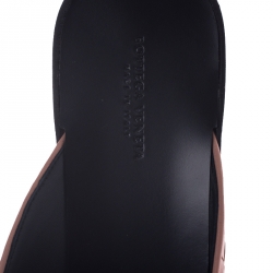 مملوكة مسبقًا Bottega Veneta Beige Intreciatto Leather Mules Size 39