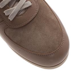 Pre Owned Bottega Veneta Beige Suede and Leather Butterfly Sneakers Size 41