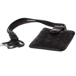 Pre Owned Bottega Veneta Brown Intrecciato Leather Key Pouch