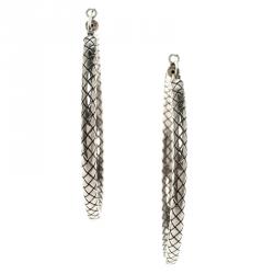 مملوكة مسبقًا قرط بوتيغا فينيتا مستدير فضة مضفر انترشياتو