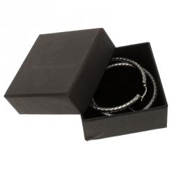 مملوكة مسبقًا قرط بوتيغا فينيتا مستدير فضة مضفر انترشياتو