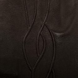 Bottega Veneta Dark Brown Leather Gloves 