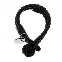 Pre Owned سوار بوتيغا فينيتا جلد نابا أنترشياتو أسود XS