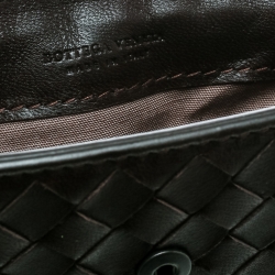 Pre Owned Bottega Veneta Brown Intrecciato Leather Ipad Case