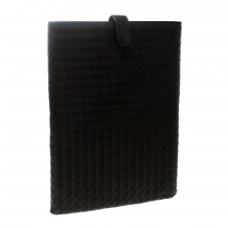 Pre Owned Bottega Veneta Brown Intrecciato Leather Ipad Case