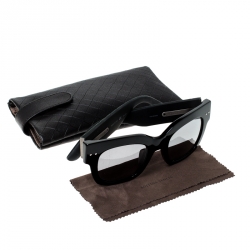 Bottega Veneta Black Polarized BV0007S Wayfarer Sunglasses
