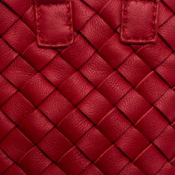 Bottega Veneta Red Intrecciato Nappa Leather Tote Bag Charm 