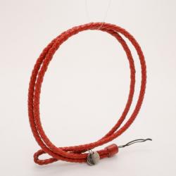 Bottega Veneta Red Intrecciato Nappa Cell Phone Strap